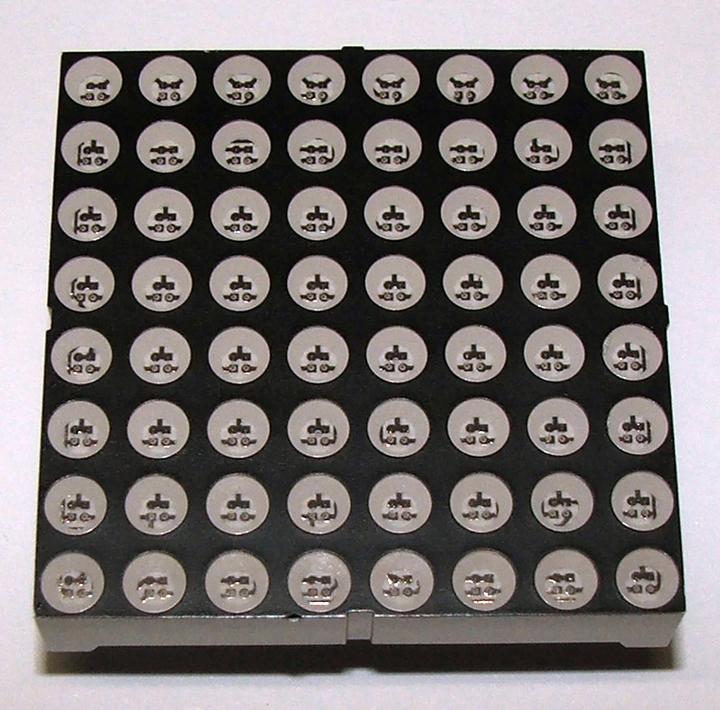 Image du produit OEM Matrice LED ultra-brillante 8x8 Dual Color (rouge/vert) 3.8cm x 3.