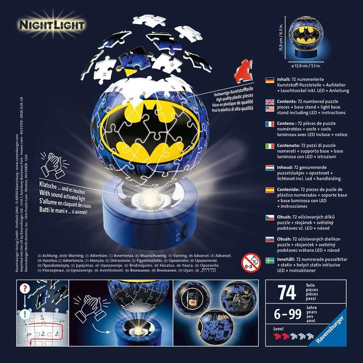 Produktbild Ravensburger Nachtlicht - Batman (72 Teile)