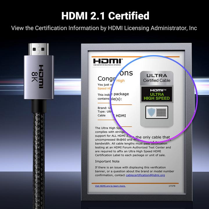 Produktbild Ugreen HDMI (Typ A) — HDMI (Typ A) (2 m, HDMI)