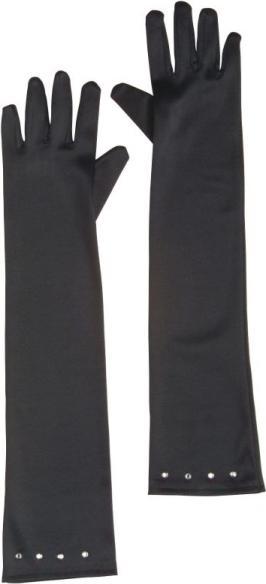 Produktbild Widmann Satin Handschuhe extra lang schwarz (One Size)