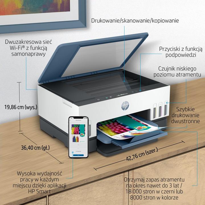 Produktbild HP Smart Tank 675 Thermal Inkjet DPI pro Minute WLAN (Thermodirekt, Farbe)