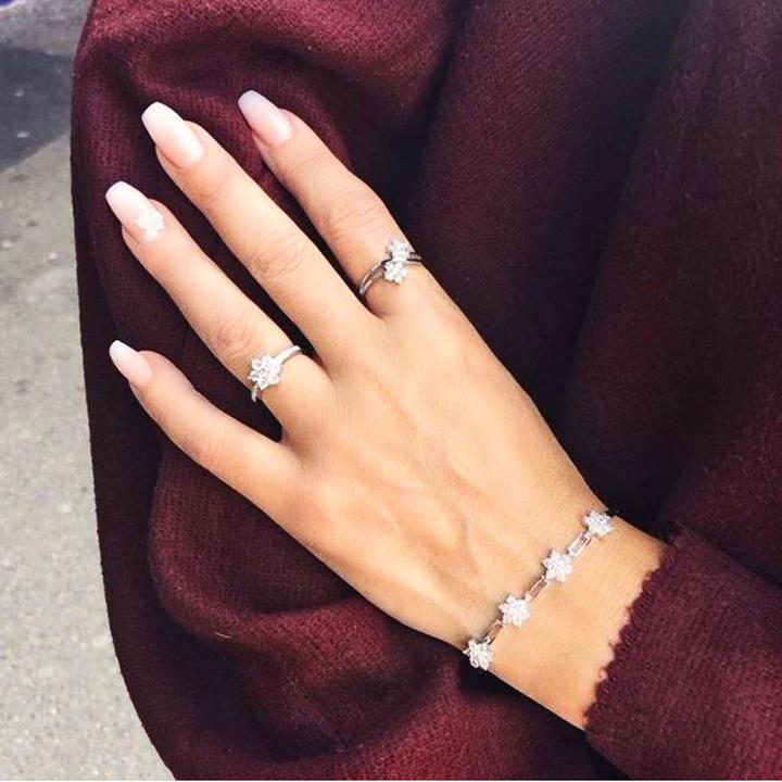 Immagine prodotto Candy Anello con fiori di ciliegio, argento 925 (60, 925 Argento)