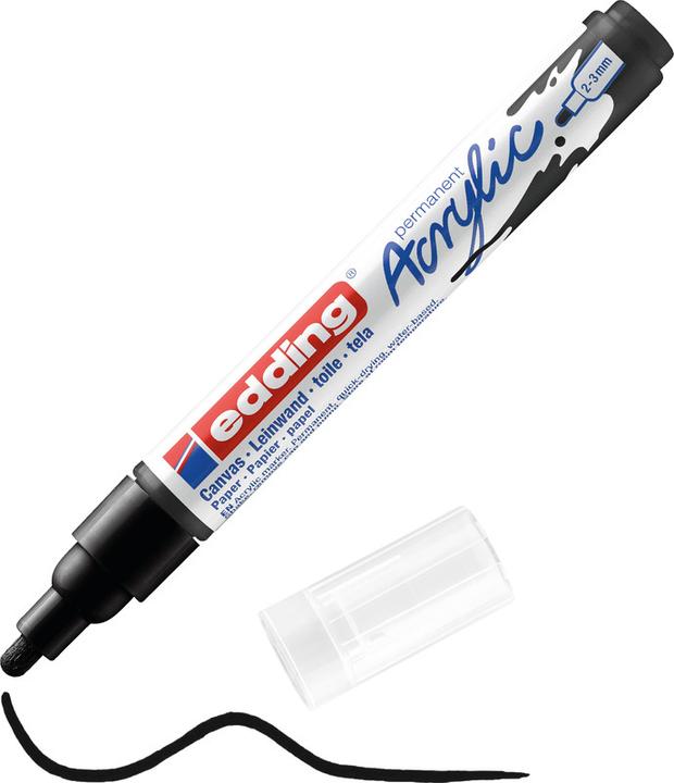 Image du produit Edding Marqueur acrylique 5100 Medium (Multicolore, 3 mm, 5 x)