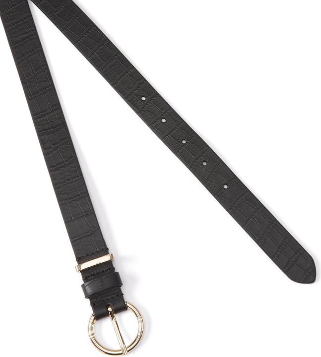Actual product image La Redoute Collections Leather belt with buckle (100)