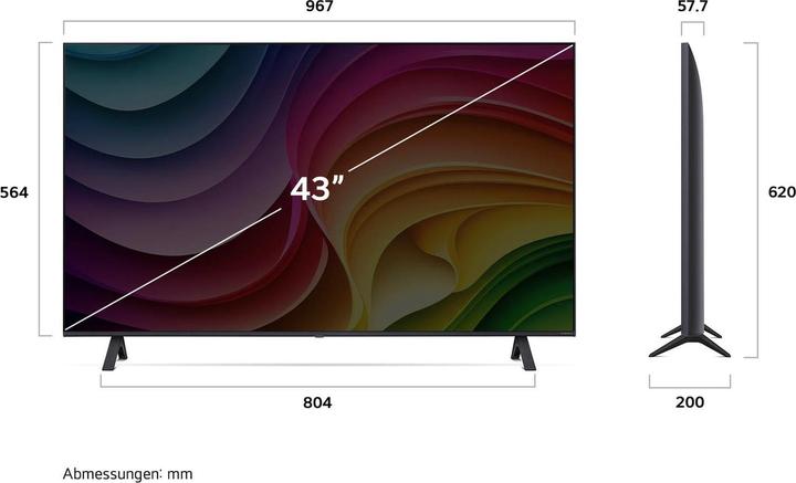 Actual product image LG 43NANO82T6B (43", NANO82, Nano-Cell, 4K, 2024)