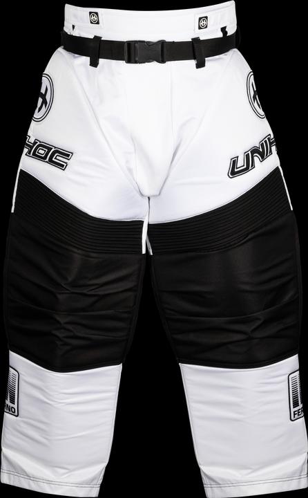 Unihoc Goaliehose INFERNO all white (M)
