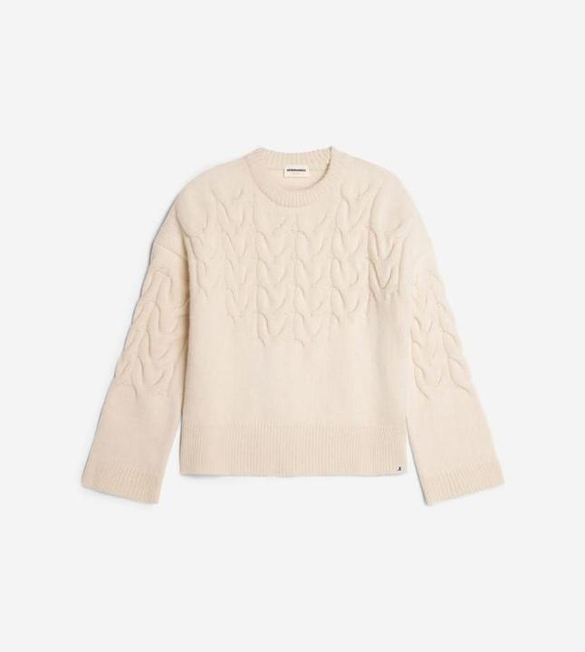Actual product image Armedangels Alaania Pullover Stand-Up Collar Oatmilk (M)