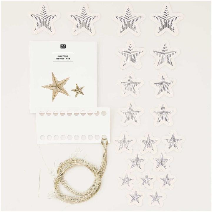 Produktbild Rico Design Stick and Stitch Packung Sterne.100195