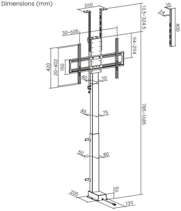 Immagine prodotto myWall TV-Lift HP 66-2 max. 60 kg (65", 60 kg)