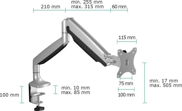 Produktbild Icy Box Ib-Ms503-T (Tisch, 32")