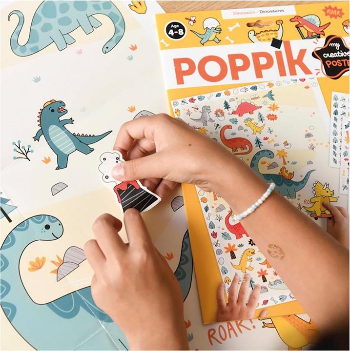 Image du produit Poppik Sticker Poster Créatif Dinosaure