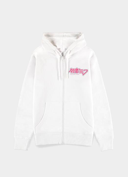 Immagine prodotto Difuzed Hatsune Miku - Felpa con cappuccio con zip da donna (tasca a canguro) - L (L)
