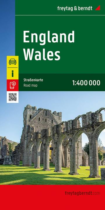 Produktbild England - Wales, Strassenkarte 1:400.000, freytag & berndt