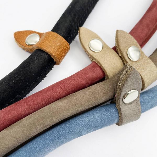 Produktbild Colly Vorführleine rund Genäht Nubuck/Wax, schwarz, ø10mm x 180cm (Hund, Allgemein)