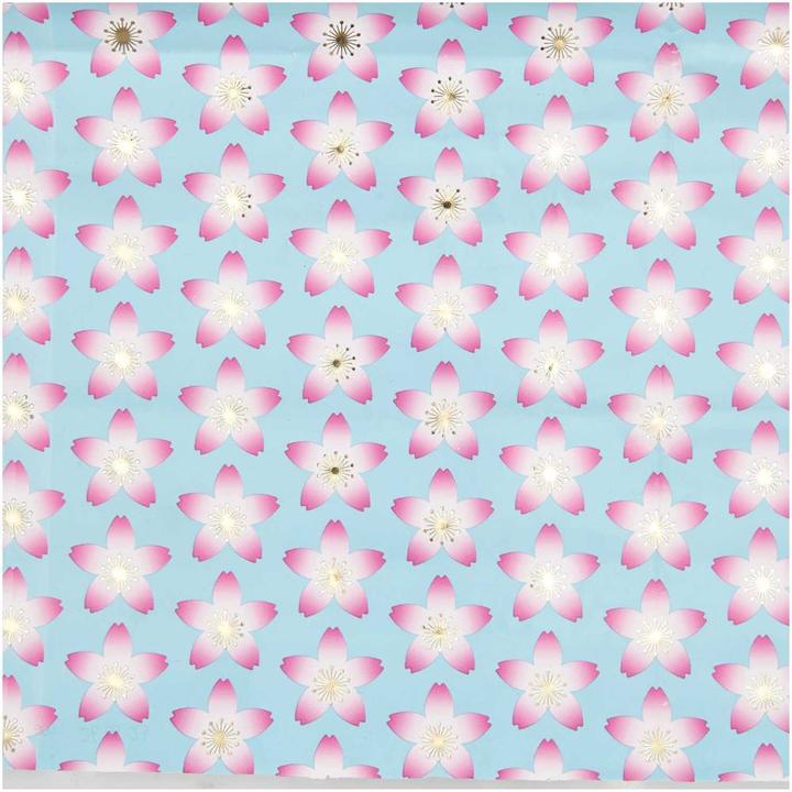 Image du produit Rico Design Papier cadeau Sakura Sak.Bleu.400193 (Papier cadeau)