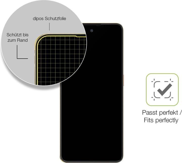Actual product image Dipos Full Cover Screen Protector Matte (1 Piece, ZTE Nubia N3)