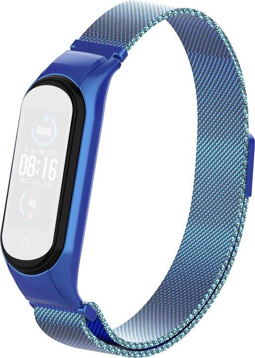 Produktbild Cover-Discount Xiaomi Mi Band 5 - Milanese Edelstahl Armband blau (Edelstahl)