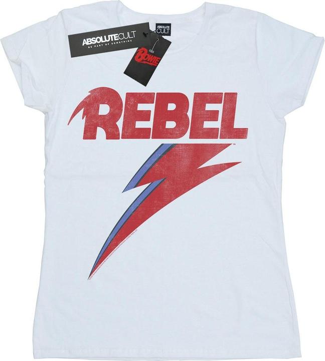 David Bowie Distressed Rebel TShirt (L)