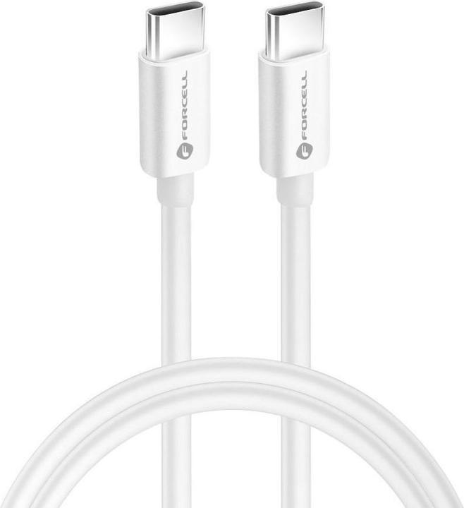 Actual product image Forcell Cable F-ENERGY C338 cable Type C to Type C PD QC4.0 3A 60W 0,25 m white (0.25 m, 60 W)