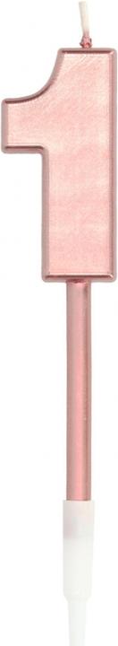 Produktbild Folat Zahlenkerze 1 rosegold