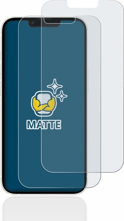 Actual product image BROTECT Anti-glare screen protector matt (2 Piece, Apple iPhone 13)