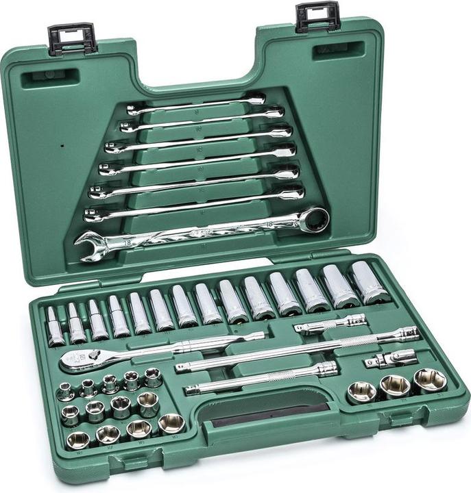 Produktbild SATA SteckschlÃ¼ssel-Satz, 3/8", mit Ratschen-RingmaulschlÃ¼sseln, 42-teilig (3/8")
