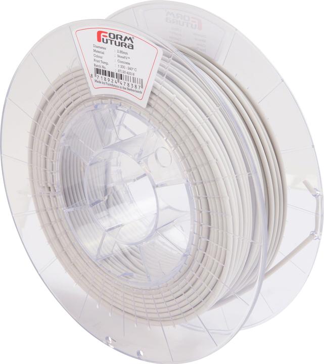 Actual product image Formfutura StoneFil - Concrete (Concrete) (2.85mm - 500 gram) - 500 g (PLA, 2.85 mm, 500 g, Grey, White)
