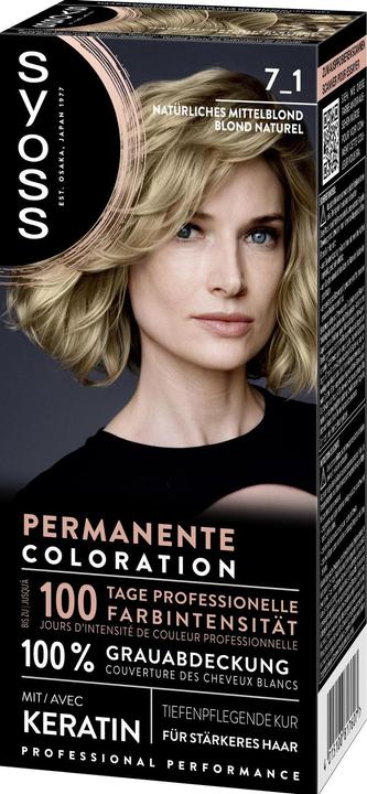 Syoss Coloration 7 1 Natürliches Mittelblond (7_1 Natürliches Mittelblond)