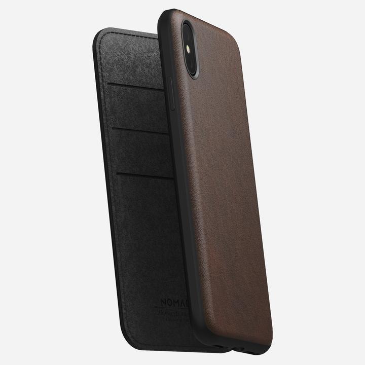 Image du produit Nomad Livret Rugged Folio Rustic brown (Apple iPhone XS Max)