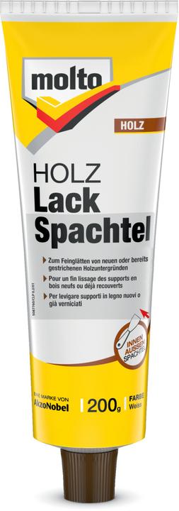 Produktbild Molto Holz Lack Spachtel weiss (200 g)