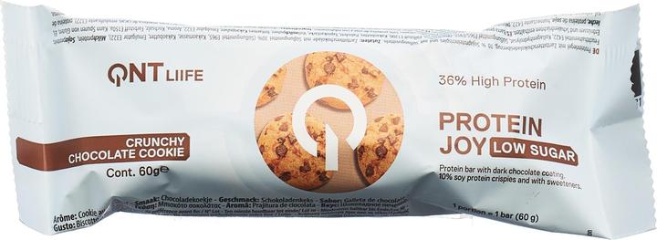 Actual product image QNT 36% Protein Joy Bar Low Sugar Cookie&Cream (Cookie chocolate, 12 pcs., 720 g)