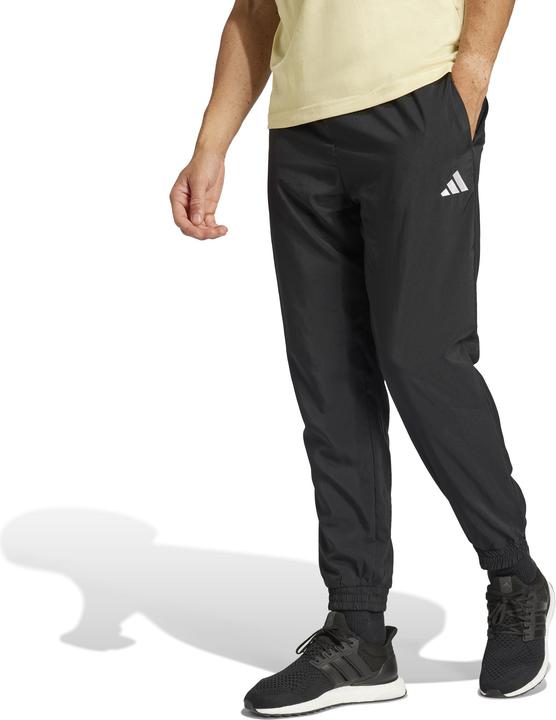 Actual product image adidas Herren Essentials SMALL Logo Stanford Pant Elasticated, Black/White, XL (XL)