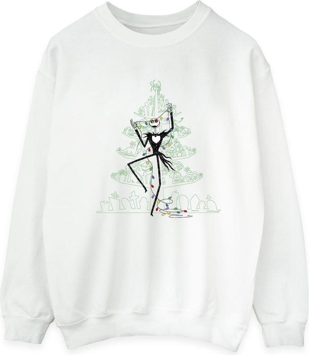 Disney The Nightmare Before Christmas Tree Green Sweatshirt (S)