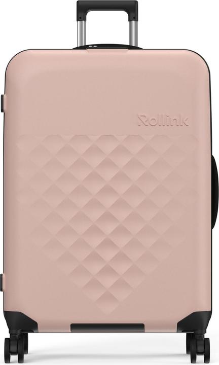 Actual product image Rollink Harde suitcase / trolley / travel case - Vega 360 - 76 cm - Rose (105 l, L (90 - 115l))