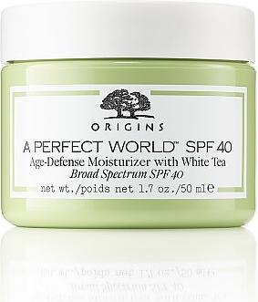 Actual product image Origins A Perfect World Age-Defense Moisturizer With White Tea (50 ml, Day cream, SPF 40)
