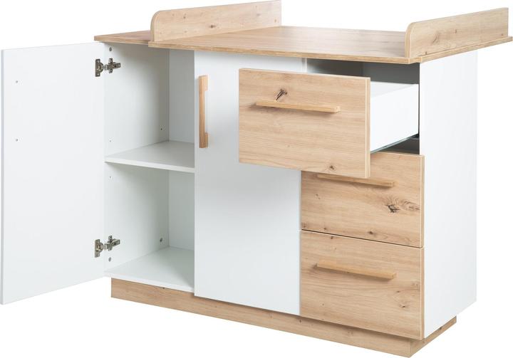 Image du produit Roba Set de chambre d'enfant Lion (Unité de changement, Lit de bébé, Armoires pour enfant)