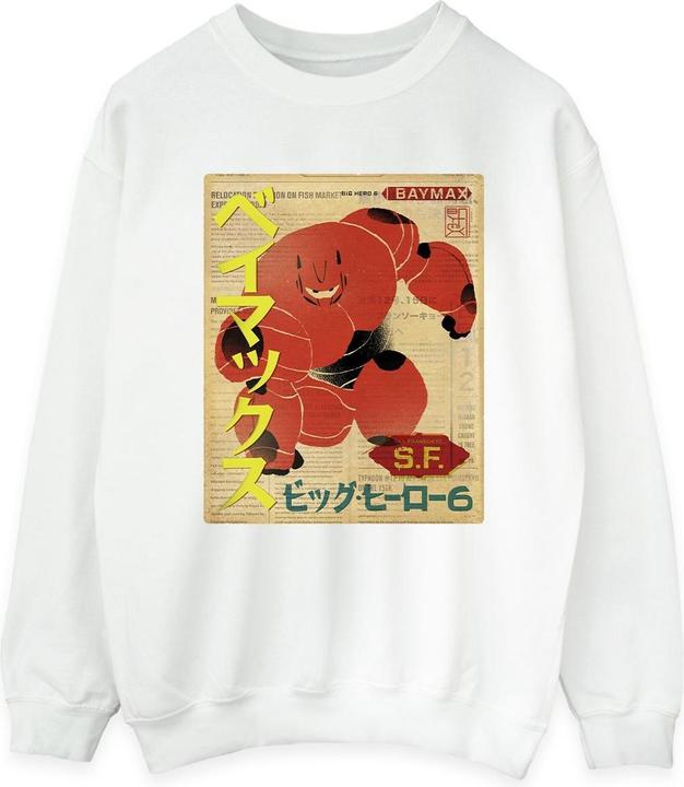 Disney Big Hero 6 Baymax Baymax Newspaper Sweatshirt (XXL)