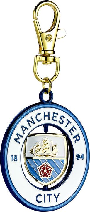 Actual product image Manchester City FC Spinner Bag Charm (100% synthetic material)