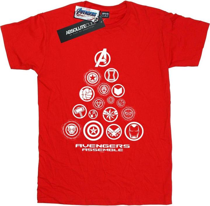 Avengers Endgame Pyramid Icons TShirt (XXL)
