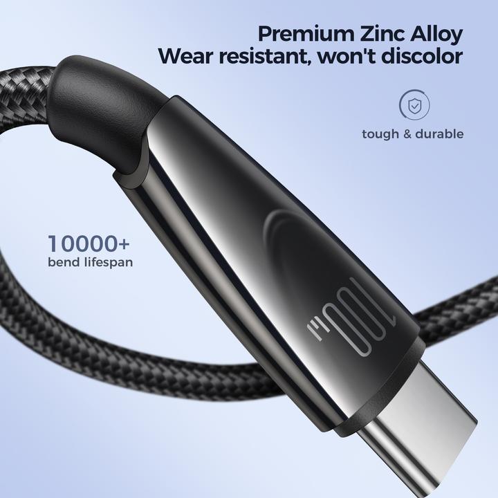 Produktbild Joyroom Cable Pioneer 100W USB to USB C SA31-AC6 / 100W / 1,2m (black) (1.20 m, 100 W)