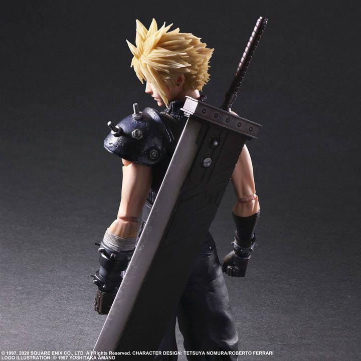 Actual product image Banpresto Final Fantasy VII Remake Play Arts Kai Actionfigur Cloud Strife Ver. 2