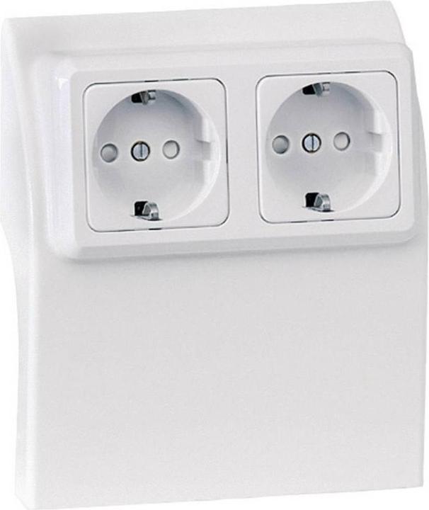 Produktbild Kündahl-Weitzel 75584 Elektro-Sockelleistensystem Steckdosencontainer Weiss 1 St.