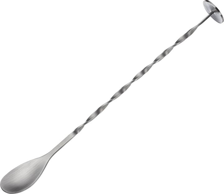Actual product image Cilio Cuillère à cocktail avec poussoir acier inoxydable satiné manche torsadé (Bar spoons + Cocktail stirrers)