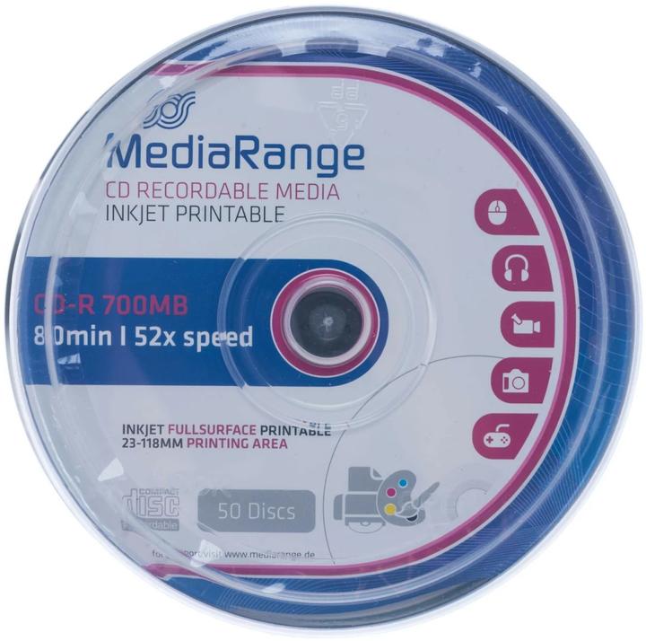Actual product image MediaRange CD-R media 700 MB, spindle (50 pcs.), media type (50 x)
