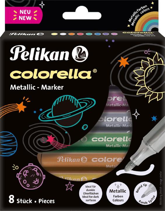 Pelikan Colorella Metallic Fasermaler (Mehrfarbig, 8 x)