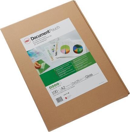 Produktbild GBC DOCUMENT POUCH - Heisslaminier-Folientaschen (A2, 100 Stück, 125 µm)