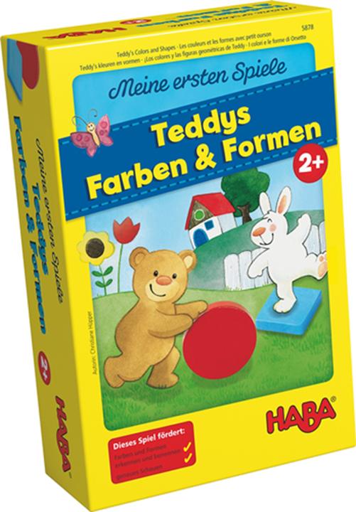 Actual product image Haba My first games Teddy's colors and shapes (German, Spanish, French, Dutch, Italian, English)