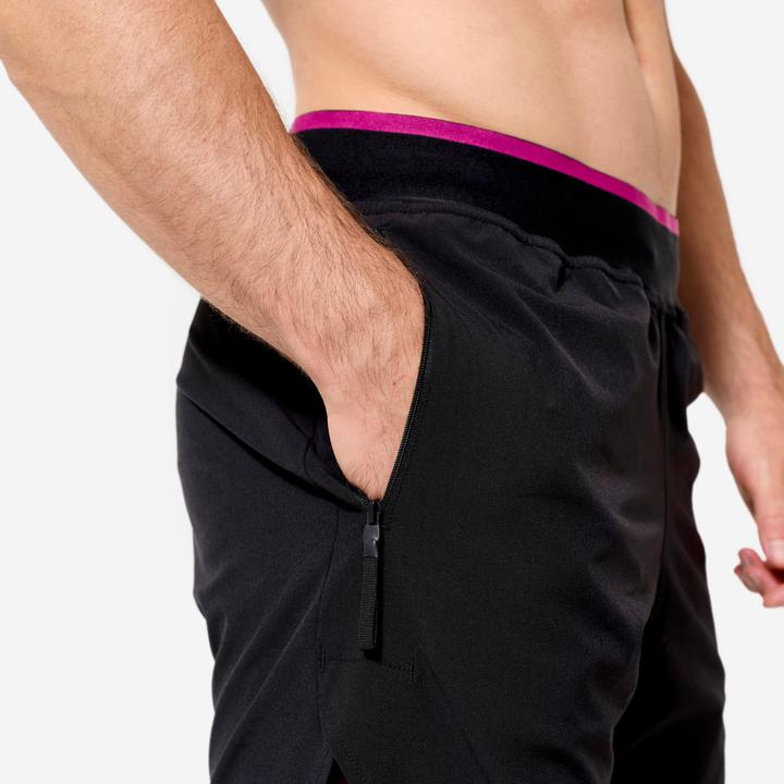 Actual product image Domyos Shorts Herren Performance atmungsaktiv leicht Celliant - schwarz/violett (XXL)