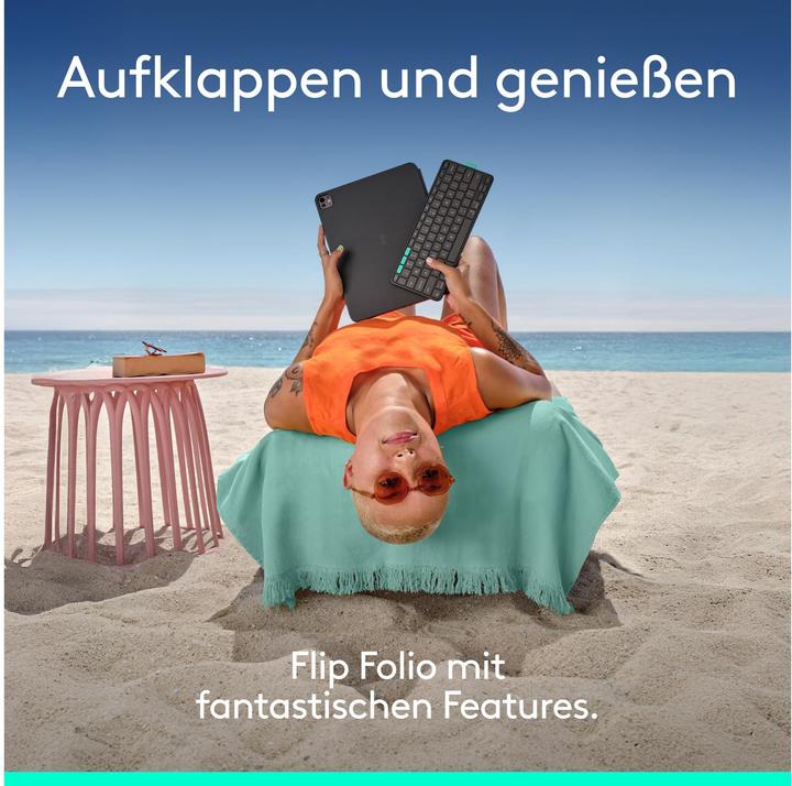 Produktbild Logitech Flip Folio (CH, iPad Pro 13 2024 (M4), iPad Air 13 2024 (M2), iPad Air 13 2025)