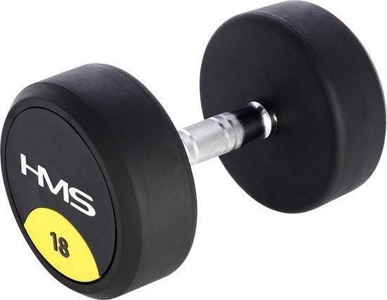 Actual product image HMS Rubberised dumbbell 18kg HG PRO 18 (1 x 18 kg)